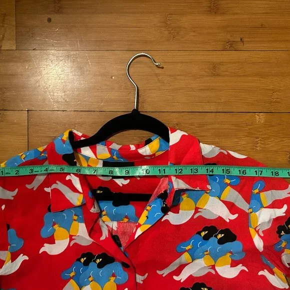 Nooworks RARE Dancing Ladies Button Up Size Large - Picture 8 of 12